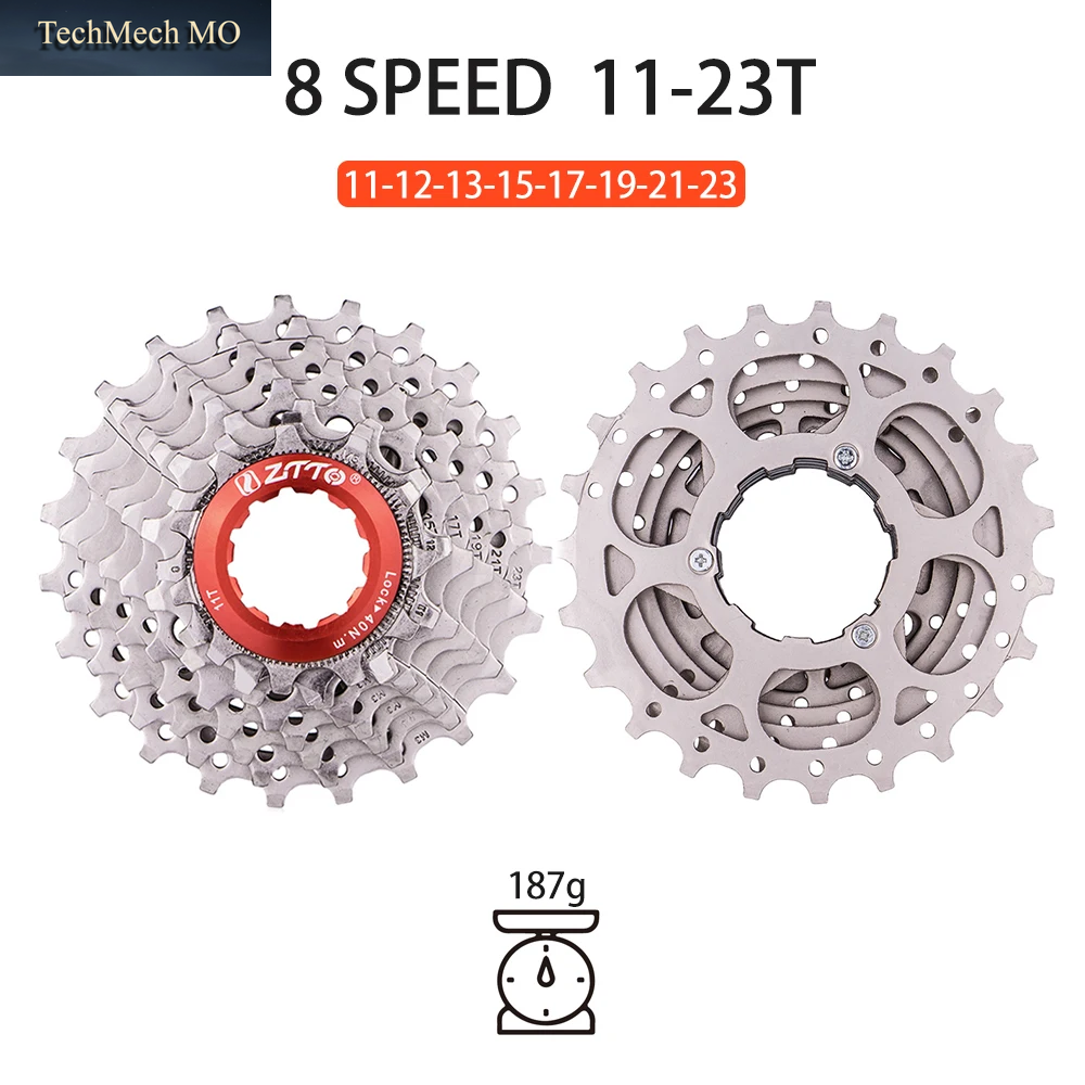 ZTTO MTB Rennrad 8 Geschwindigkeit Kassette 8S 23T/25T/28T/30T/32T/34T/36T Mountainbike Kettenrad K7 Klappfahrrad