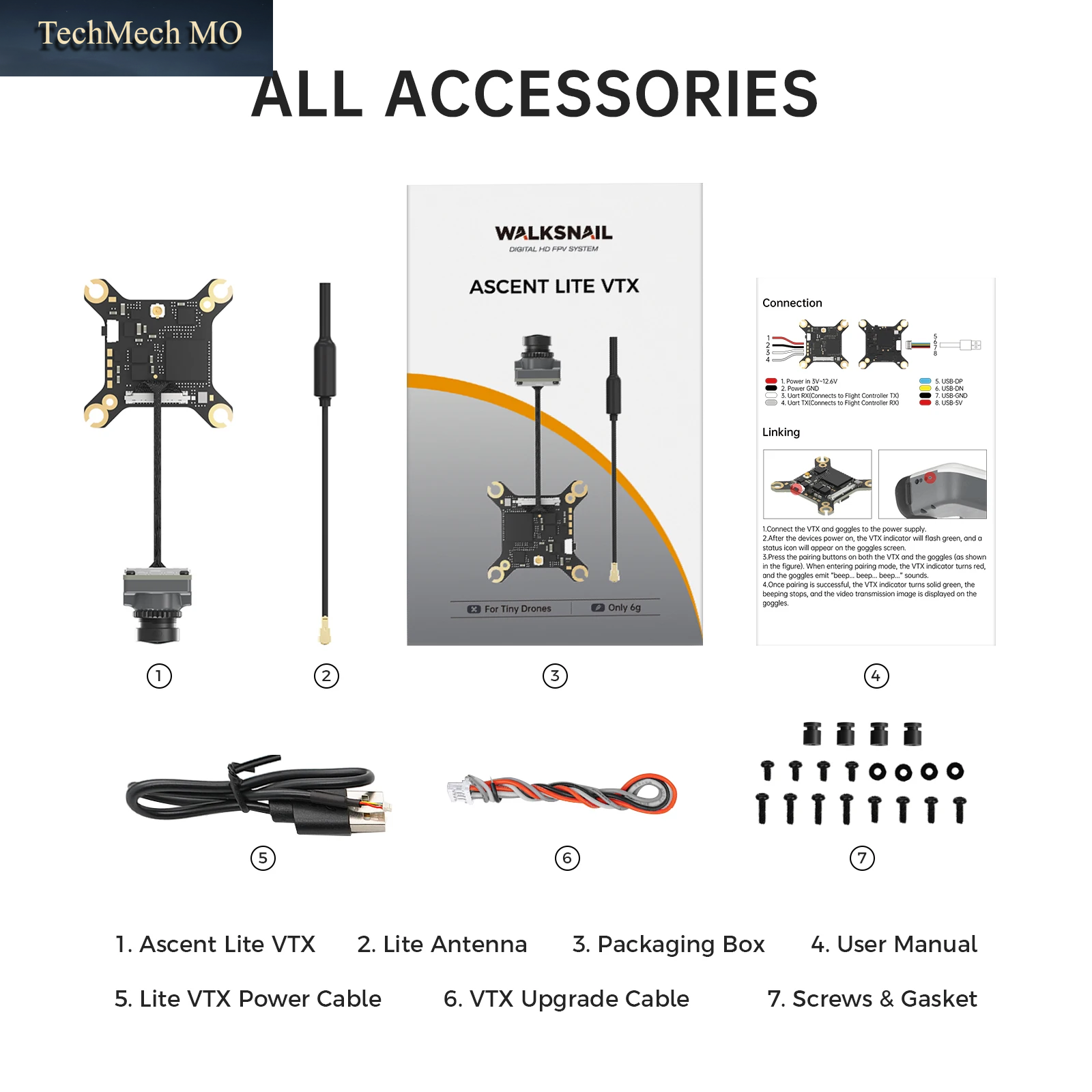 CADDX Walksnail Ascent Lite Kit (Nur Kit)