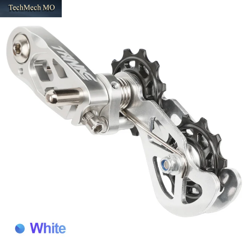 Ultra-Glatter Single-Speed-Kettenspanner Für Mountainbikes Mit Mehrfach-Segment-Einstellung Und Doppelfeder-Kettenführung