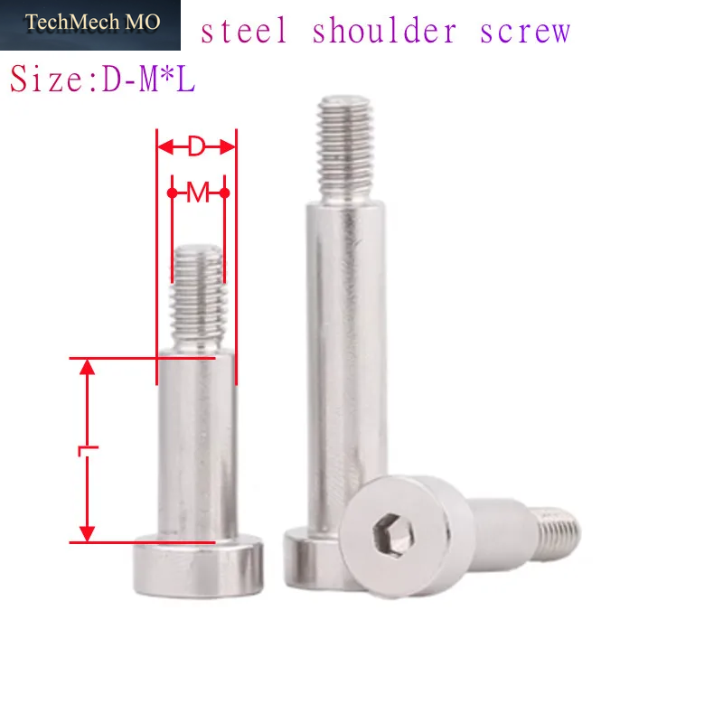 2-10PCS M2 M2,5 M3 M4 M5 M6 M8 M10 A2 Edelstahl Hex Hexagon Buchse Kappe Kopf Schulter Rollenlager Zeug Schraube Allen Bolzen