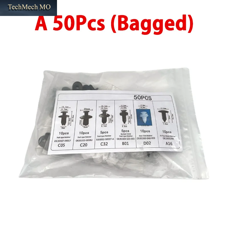 Auto Fastener Clip Sortiment Auto Körper Push Retainer Pin Niet Stoßstange Tür Trim Panel Fastener Kit Automotive Clips Set
