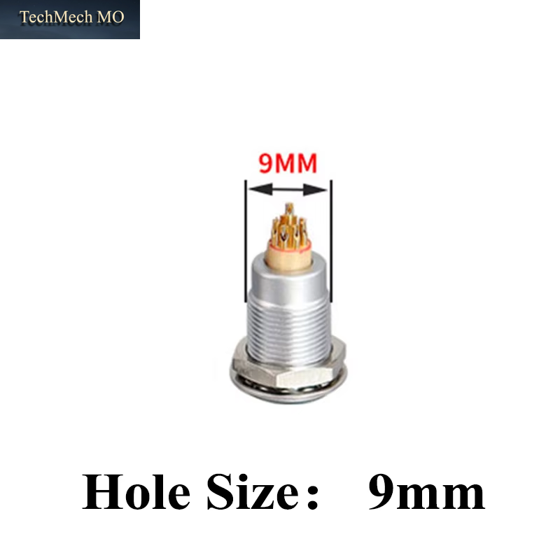 FGG/EGG.0B.2P 3P 4P 5P 6P 7P 9P Push-Pull Self-Locking Metal Quick Plug and Female Socket Connector for Audio Video Transmission