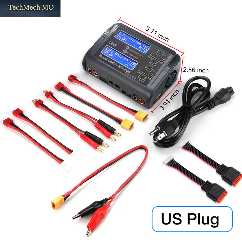 HTRC 400W/240W Rc-Ladegerät, Zweikanal-Ac-Dc-Lade- Und Entladegerät Für Lipo-, Lihv-, Life-, Lilon-, Nicd-, Nimh-, Pb-Akkus, Balancer-Ladegerät