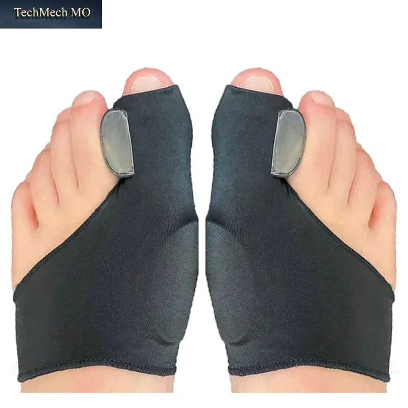 2Pcs Toe Separator Hallux Valgus Bunion Corrector Orthesen Füße Knochen Daumen Teller Korrektur Pediküre Socke Haarglätter Werkzeuge