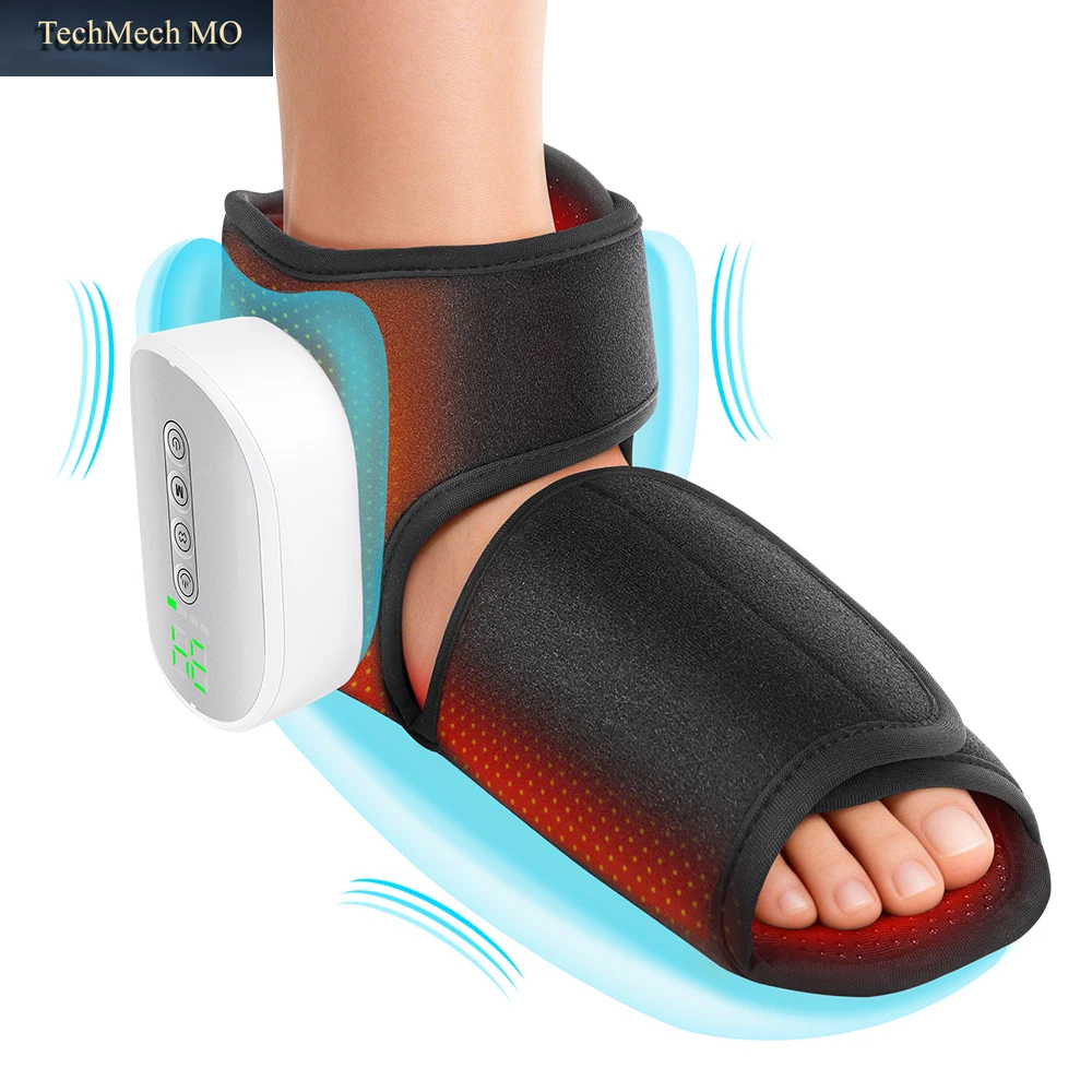 Kabelloser Luftdruck-Fuß- Und Knöchelmassagegerät, Elektrische Heizung Luftkissen-Kompressionsmassage Für Knöchel, Plantarfaszien-Fußmuskel-Entspannung