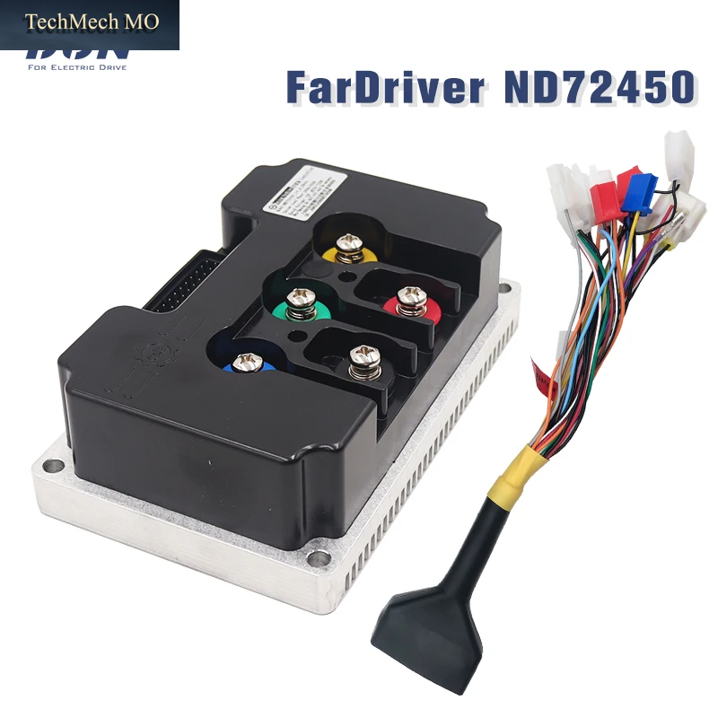 Fardriver Controller ND72450 3000W-5000W V2 48V/60V/72V DC 200A Phase 450A Fardriver 72450 Controller Für QS138 70H 3000W Motor