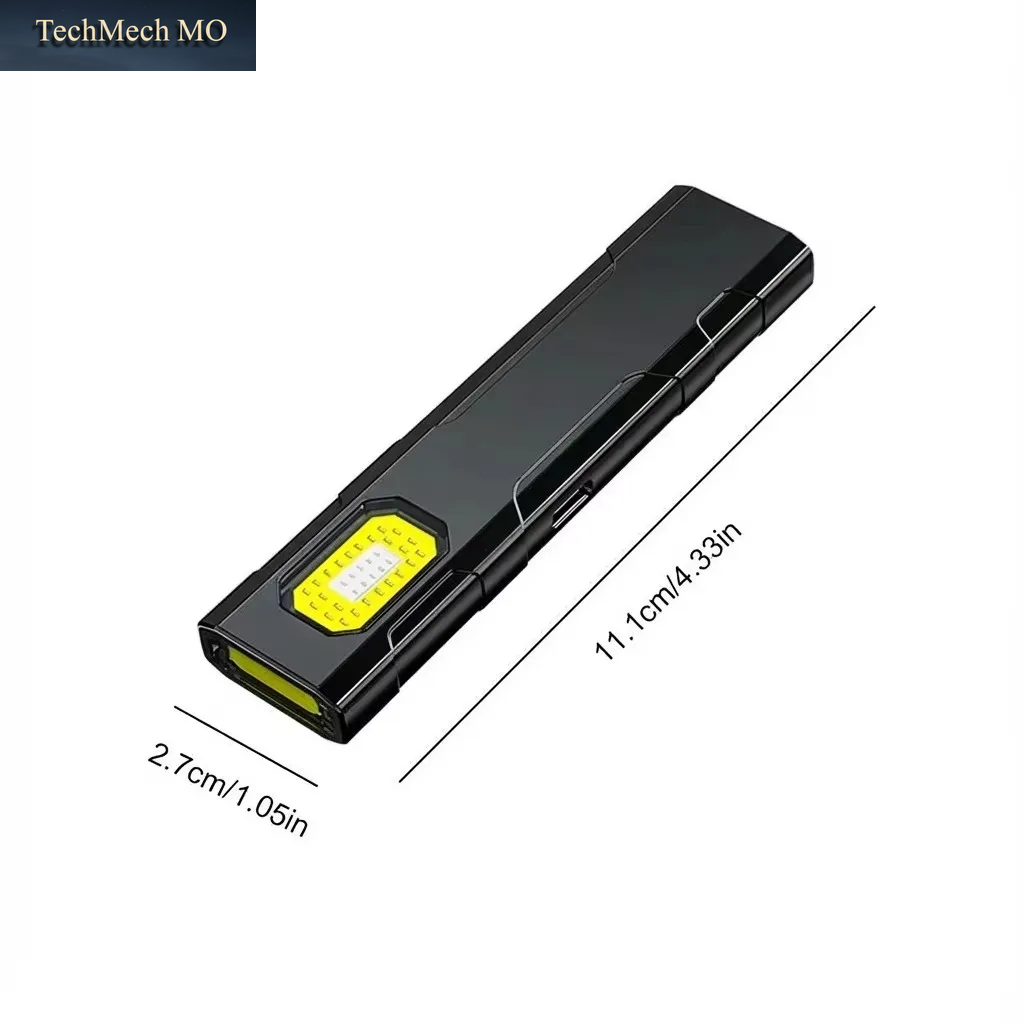 Multifunktionale Tragbare Mini Wiederaufladbare Magnetische Arbeitsleuchte Für Den Außenbereich, Starke Dual-Lichtquelle, Taschenlampe TYP-C