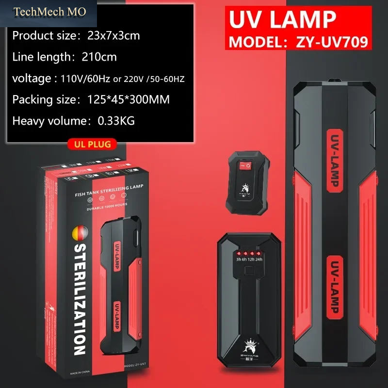 110V 220V Neue Aquarium Aquarium Eingebaute Keimtötende Lampe Hintergrundbeleuchtung Leckage Uv-Lampe Lebensdauer Amphibische Dual-Use-Lampe Zerlegt