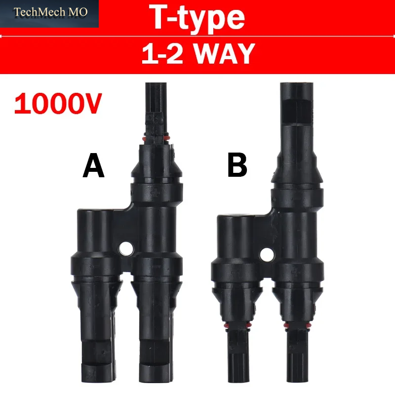 Photovoltaik-Solar-Pv-Stecker Y/T Typ 30 a 1000 V 3 4 5 6 7-Wege-Abzweigverbinder-Set Für Pv/Mc-Kabel 2,5/4/6 Mm2 Batteriemodul