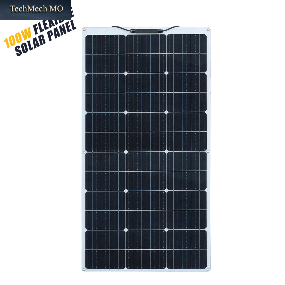 XINPUGUANG 12V Kit Solarpanel Flexibel 100W Solarmodul 200W 12V Tragbares Flexibles Solarpanel 18 V 100 W – 1000 W Mit Solarkabel Für Wohnwagen, Wohnmobil, Boot, Auto,Boot,12V Batterie Kabine, Anhänger
