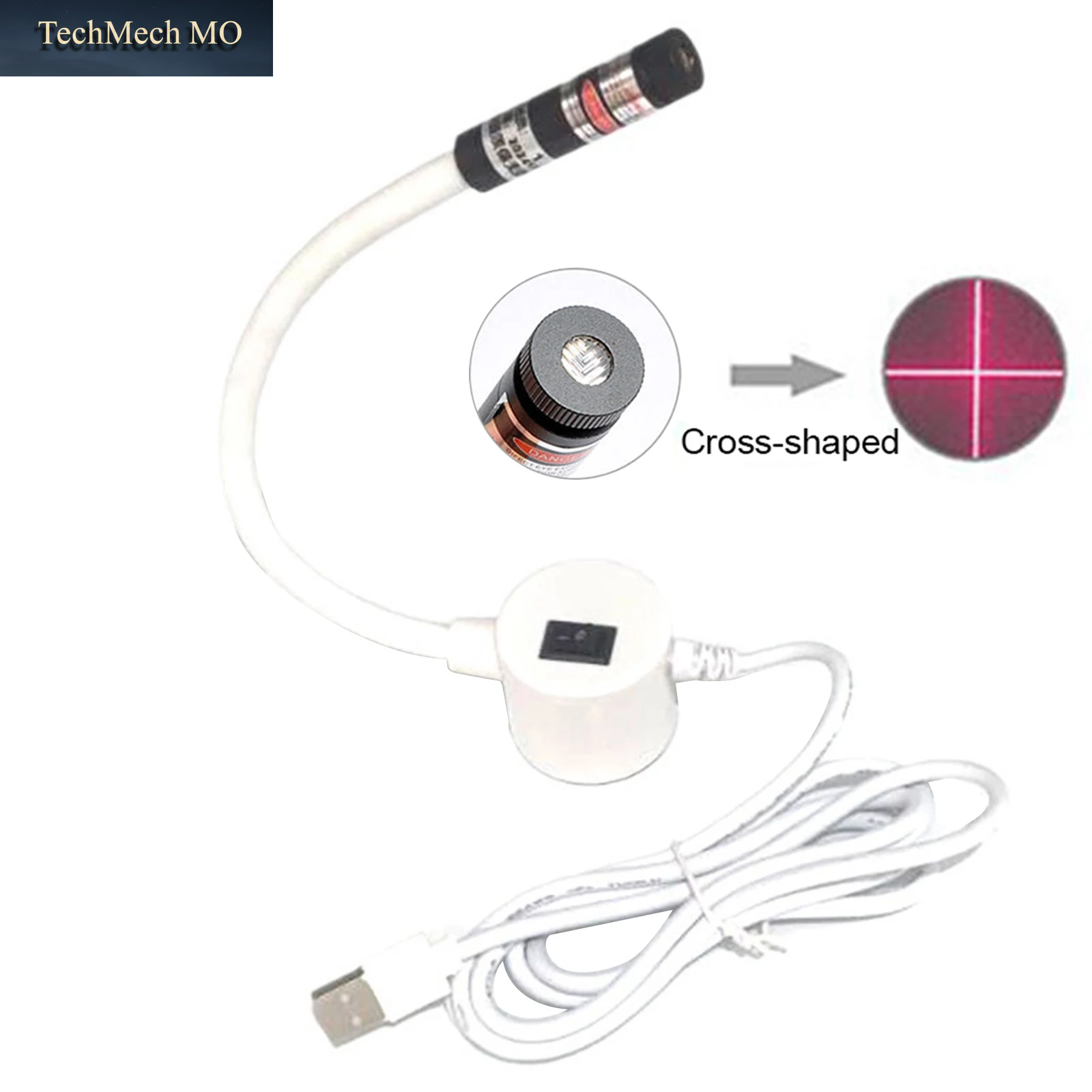 Näh-Laserlicht Mit Positionierungsstrahl, Usb-Magnetfuß, Linien-/Kreuzschnitt-Nähmaschinen-Zubehör