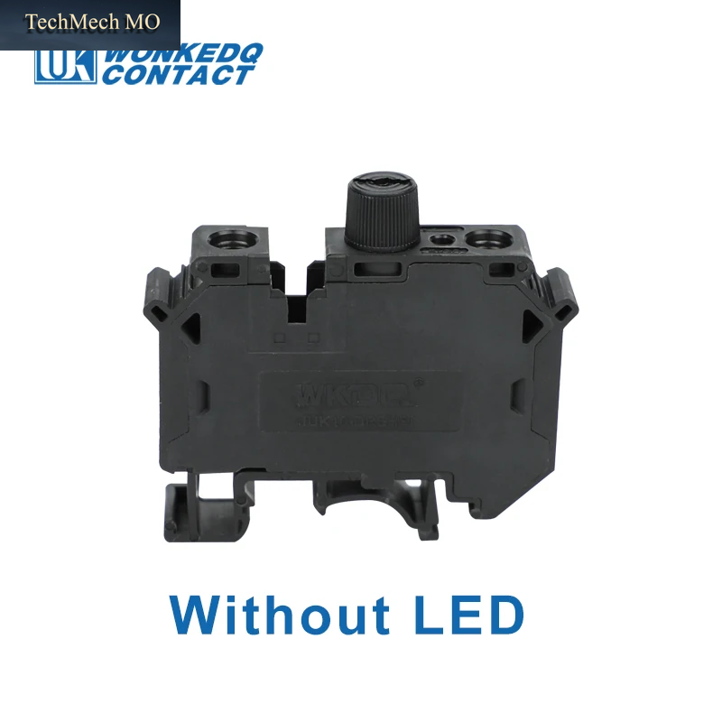 5 Stück UK10-DREHSI Elektrischer Steckverbinder 24 V/220 V LED 1A/2A/4A/6A/10A Sicherung UK10 Schraubverschluss Din-Schienenklemmenblock UK 10-DREHSILED