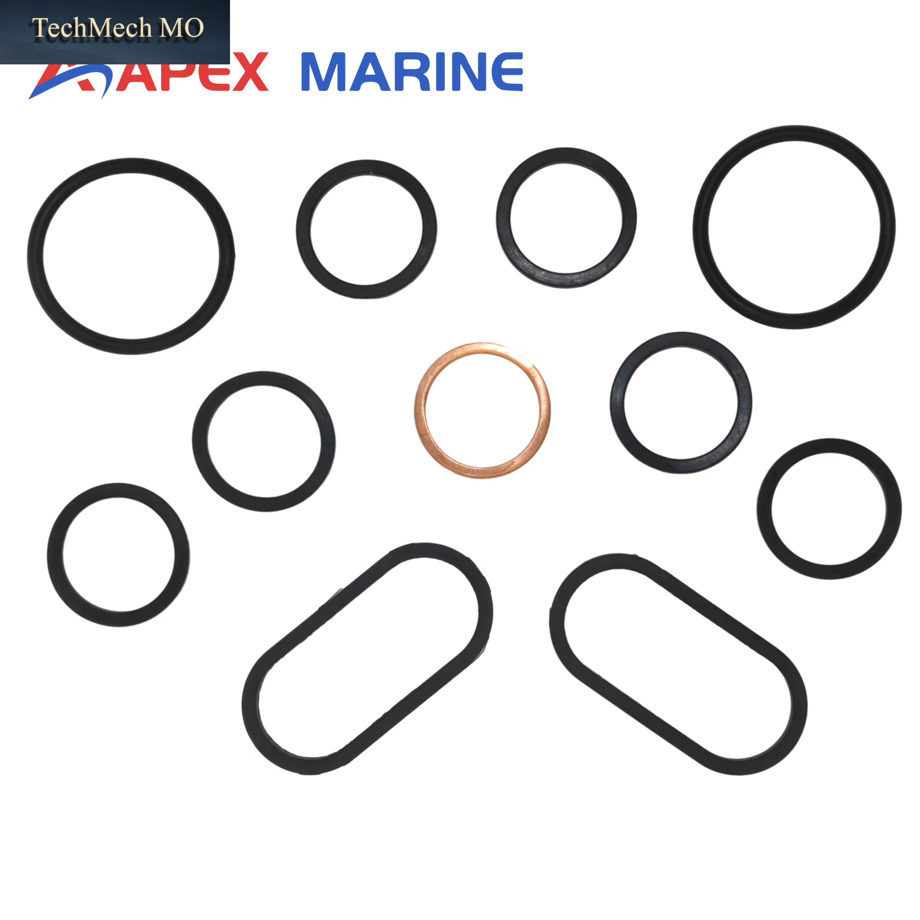 Engine Oil Cooler Gasket Kit for Housing AQ AD MD TMD TAMD KAD KAMD 30 31 40 41 42 43 44 300 ORB22149 REC22149