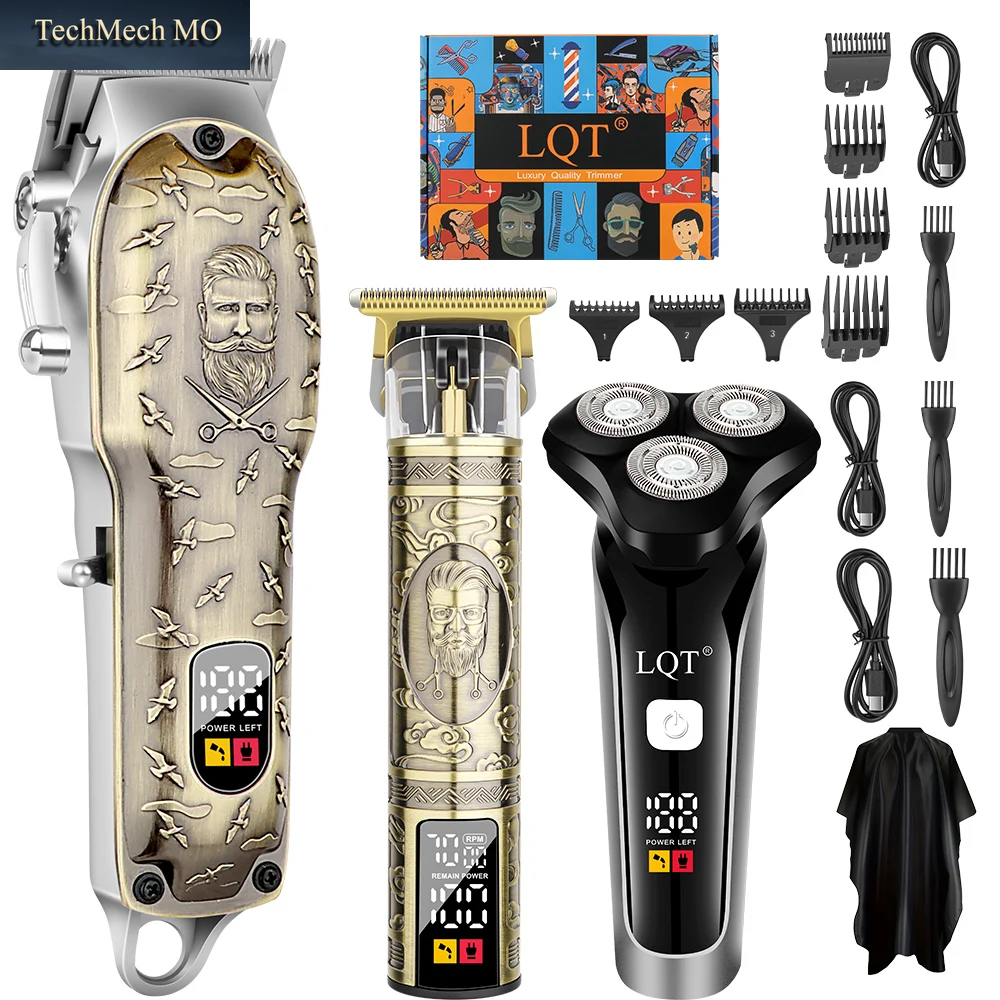 Haarschneidemaschinen-Set, Kabellos, Haarschneidemaschine Für Männer, Professioneller Bartschneider, Friseurzubehör Für Männer, Urlaub