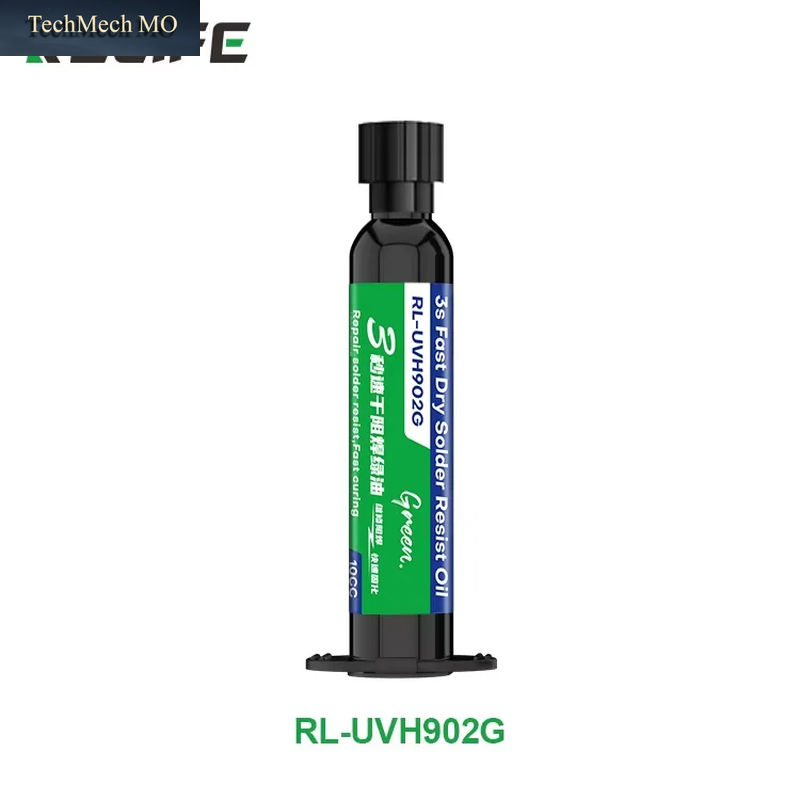 RELIFE RL-UVH902 Schnell Härtender Uv-Lötmaskenöl + Uv-Härtungslicht 3S Schnelltrocknungs-Kit Für Handy-Pcb-Bga-Kabelreparatur