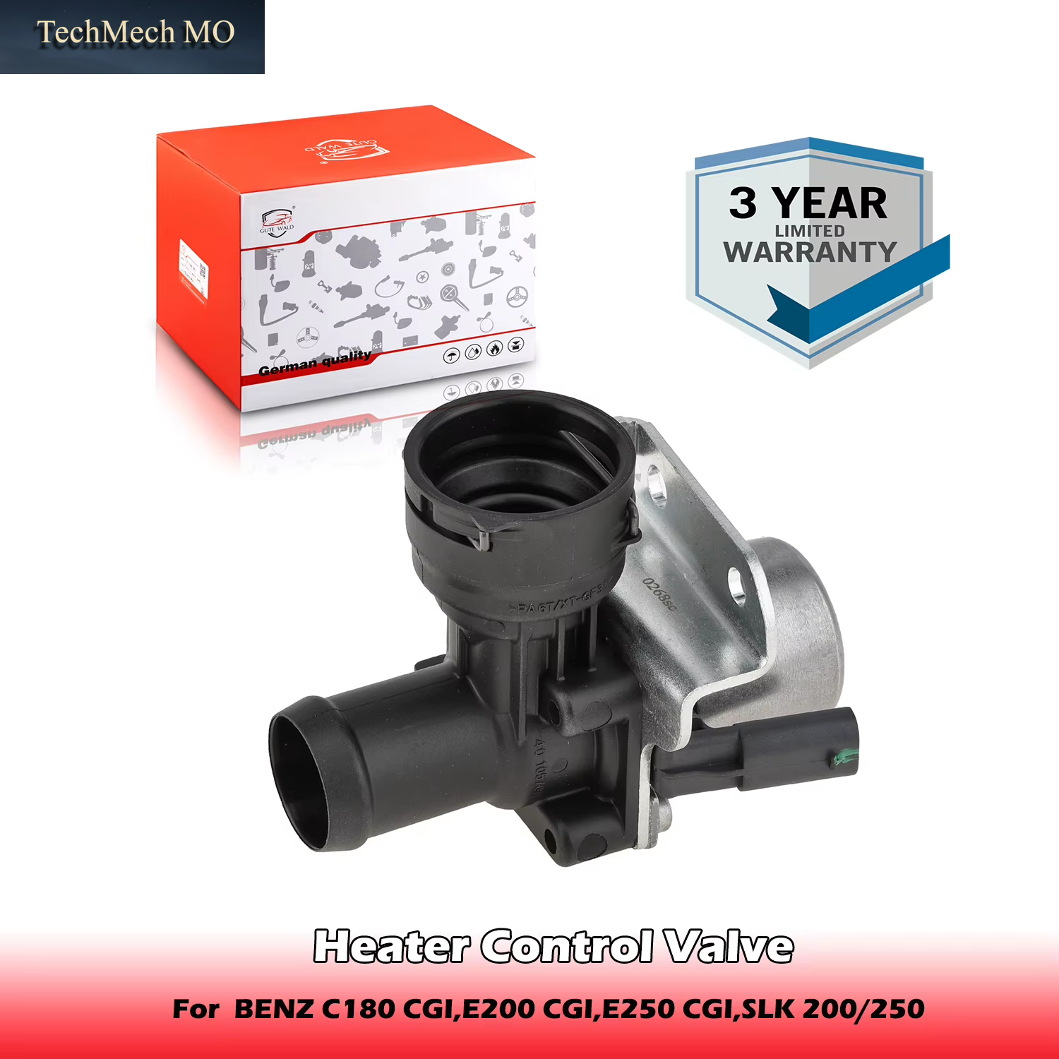 Coolant Heater Control Valve 2712030164 for Mercedes-Benz W204,S204 C180,C200,C250 CGI,W212 E200,E250 CGI,R172 SLK 200/250