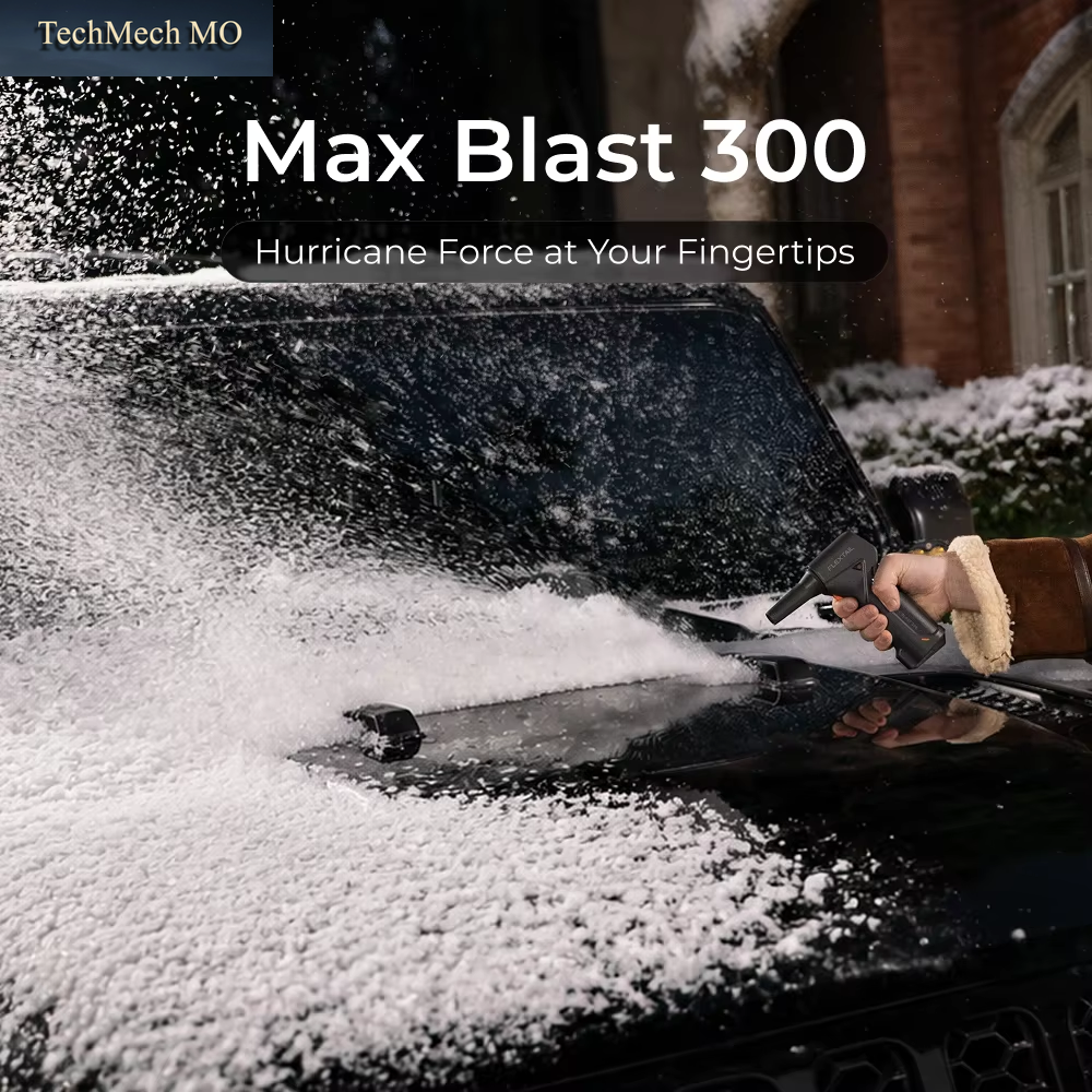 FLEXTAIL Max Blast 300 Elektrischer Luftstaubsauger-Lüfter - 150000 U/Min Superleistung, Wiederaufladbarer 3-Gang Bürstenloser Motor Für Auto/Pc/Zuhause