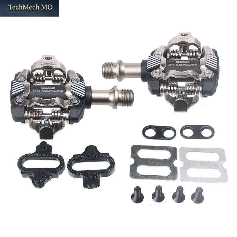 RACEWORK MTB Fahrradpedale 2 Gedichtete Lager Staub-/Wasserbeständig Hochfeste Fahrradteile Für Shimano SPD System