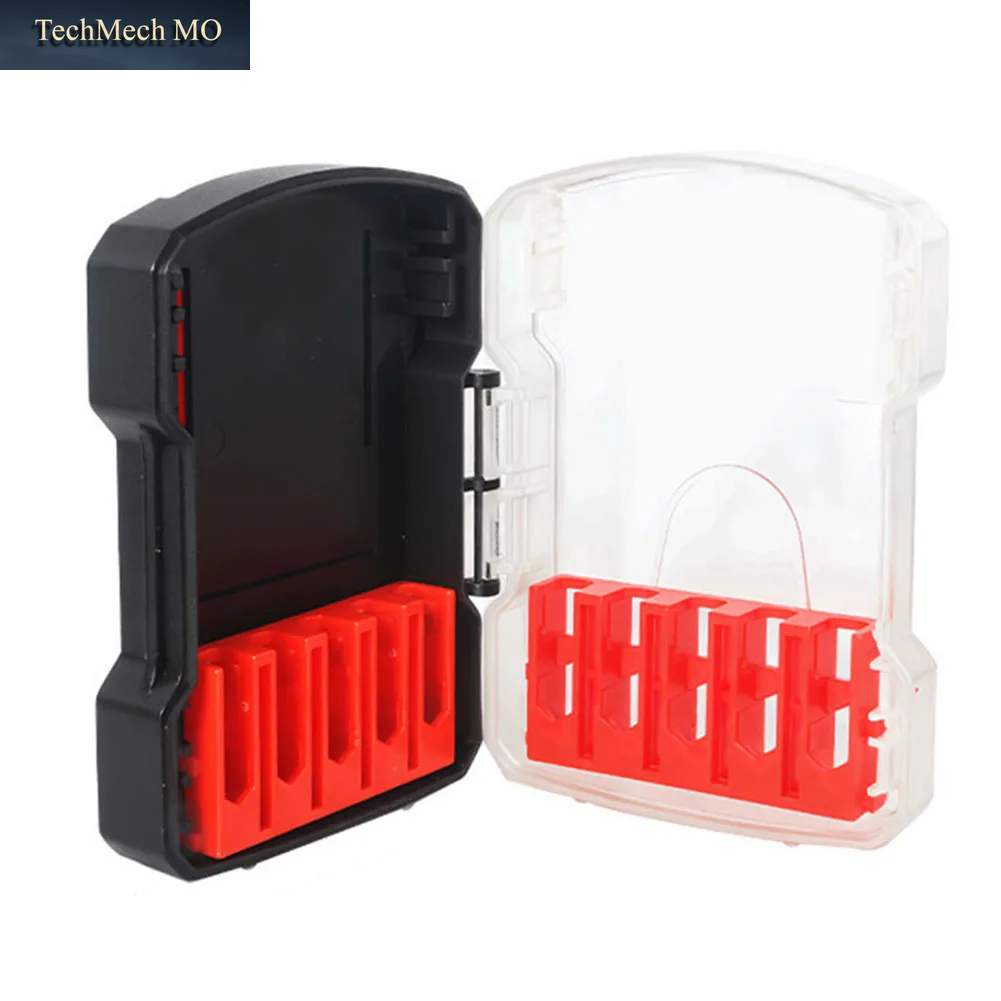 Bohrer-Aufbewahrungsbox Aus Hartplastik Für Sechskant-Bohrerhalter 10 Bohrer-Halter Werkzeugzubehör Teile-Organizer
