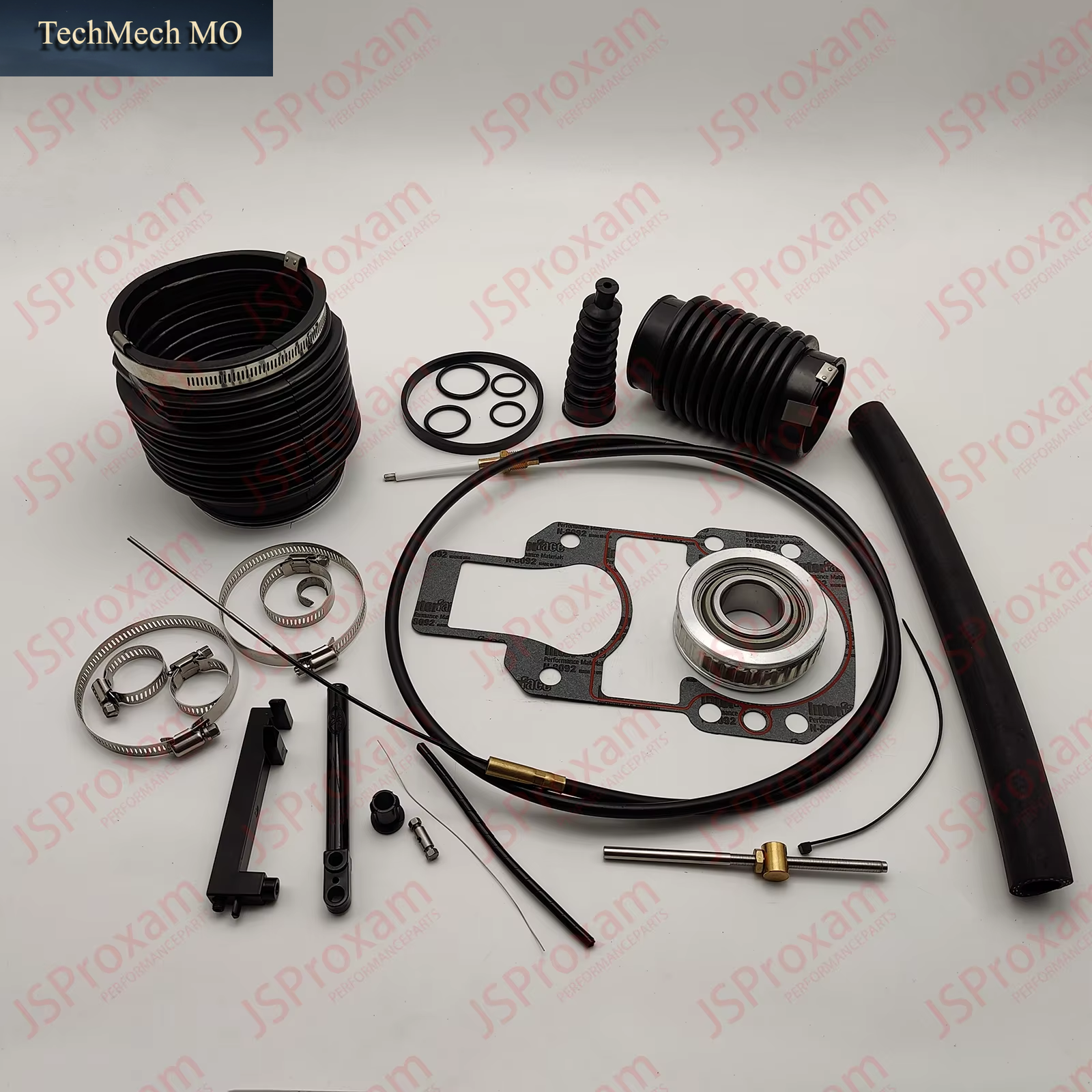 30-803099T1 865436A02 Replaces Fits for Mercruiser 816431A1 Alpha 1 One Gen II 2 Transom Service Kit Gimbal Shift Cable Bellows