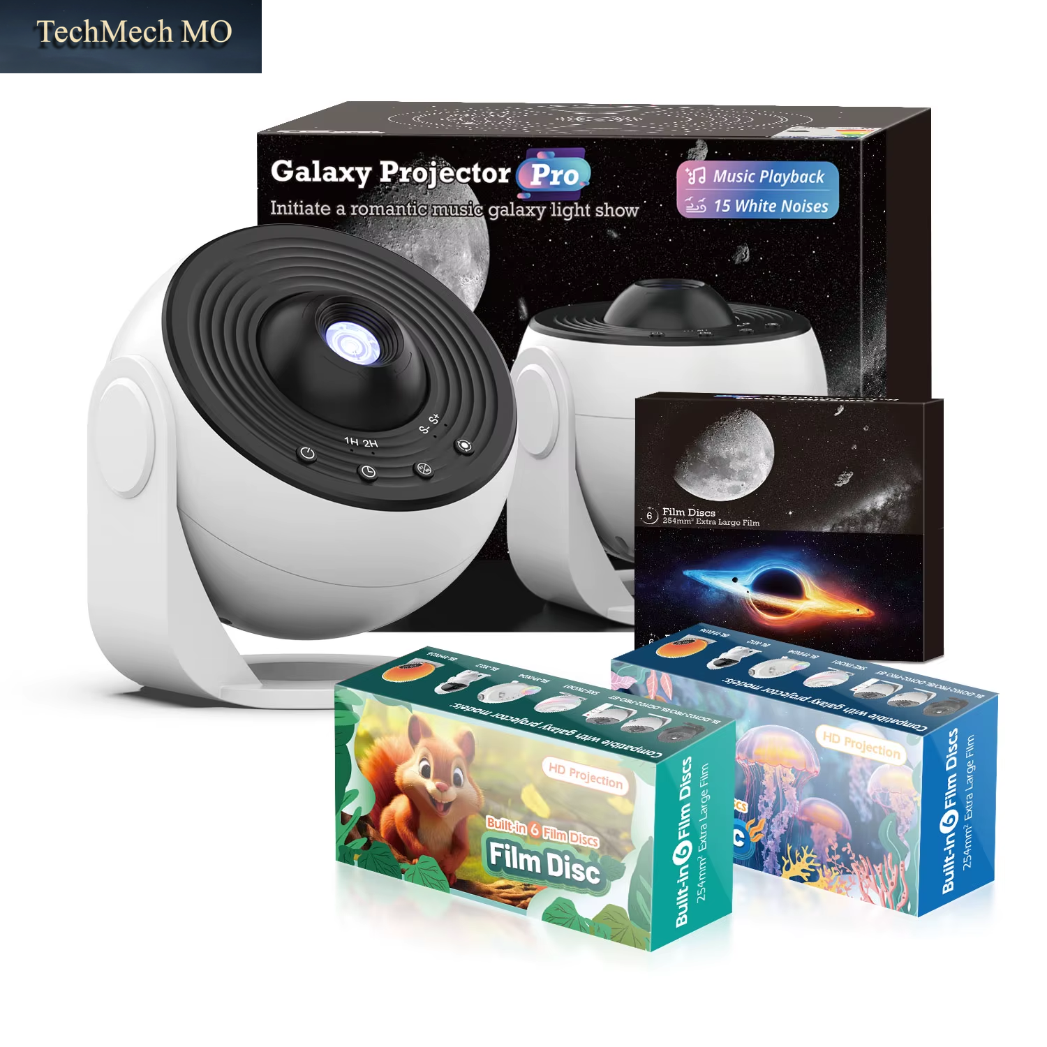 Galaxy Projector PRO Nachtlicht 25 Projektionsmuster 4K Planetariumslampe Für Kinderzimmer Valentinstag Geschenk Hochzeit