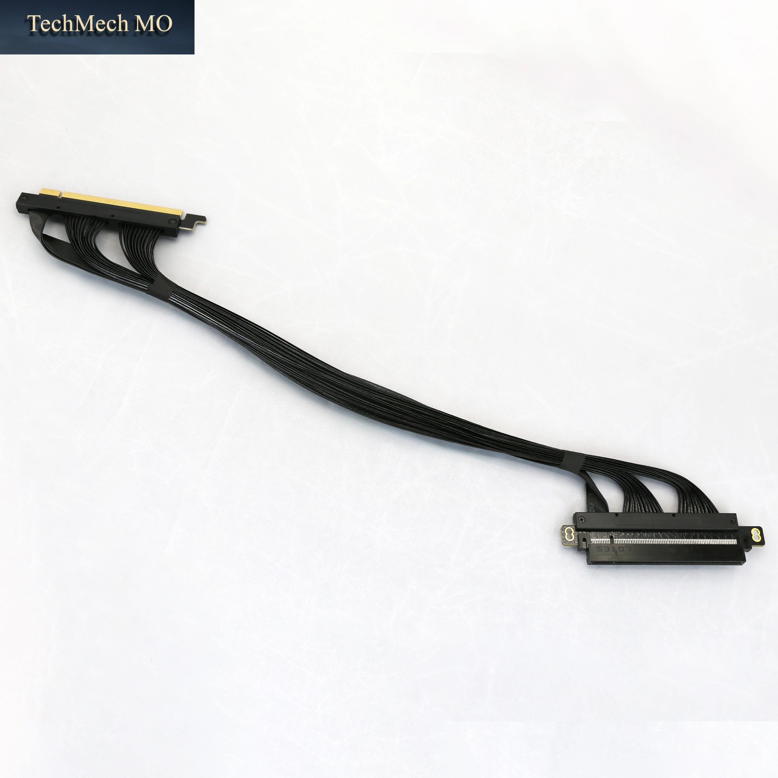 Pcie 4.0 X16 GPU Riser-Kabel Gen4 PCI Express Grafikkarten-Verlängerungskabel Hochgeschwindigkeits-Abschirmung Flexibel Für Ai-Server-Pc
