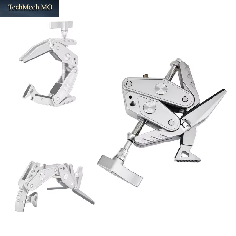 HEIPI C100 Super Clamp, Max Clamping 3.93" with 1/4"-20 & 3/8"-16 Screw 2-In-1 Clamp & Stand Design. Max Clamping 3.93"/10Cm.Com