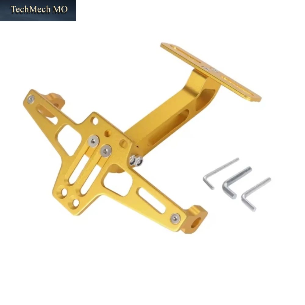 Motorrad-Heck-Kennzeichenhalterung, Verstellbare Aluminiumhalterung, Universeller Kennzeichenrahmen Für Elektromotorräder