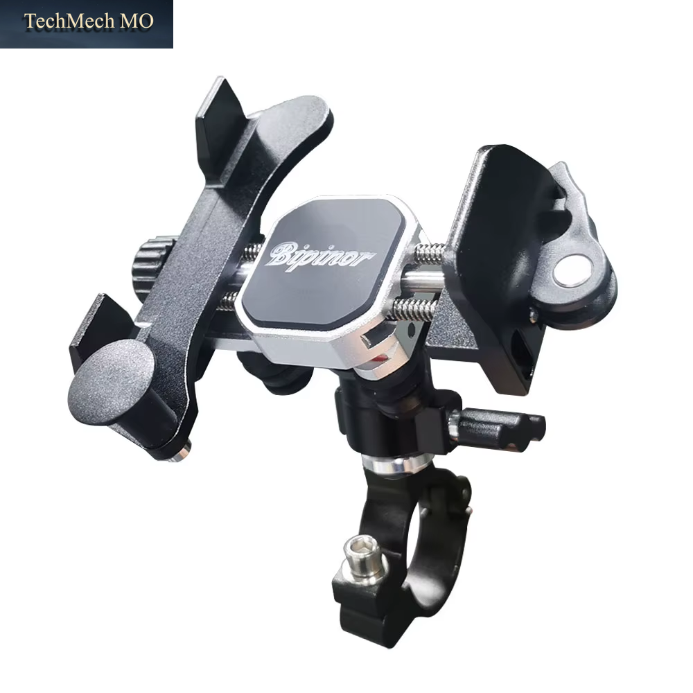 New Motorcycle Phone Holder High Quality Alloy Shock Absorbing Bike Motorcycle Mobile Stand 360° Rotatable Motos Bracket