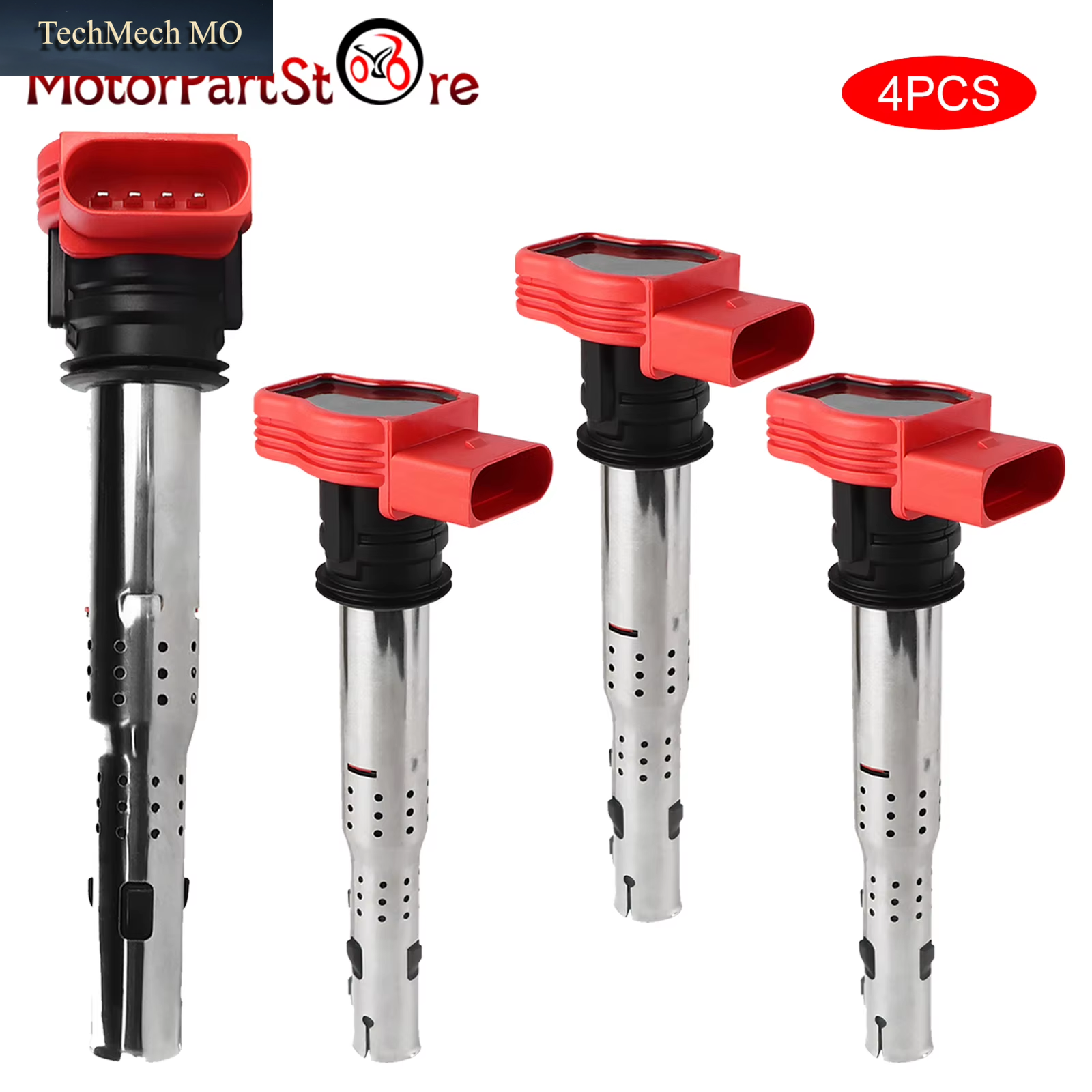 4 Pieces Ignition Coil for Audi R8 A3 A4 A5 A6 A8 TT Q3 Q5 VW Jetta Passat Golf CC 06E905115E 06E905115 07K905715F 06E905115G