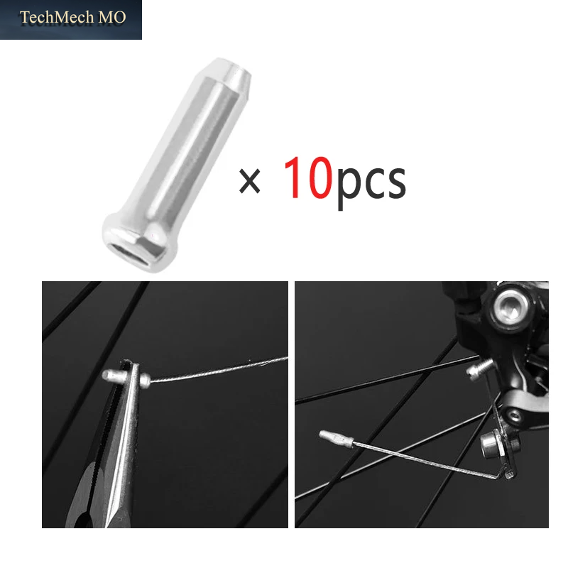 10-1000 Stücke Fahrrad Kabel End Fitting Aluminium Legierung Kabel End Kappen Fahrrad Bremse Schaltwerk Shifter Caps Crimps Tipps Radfahren Teile