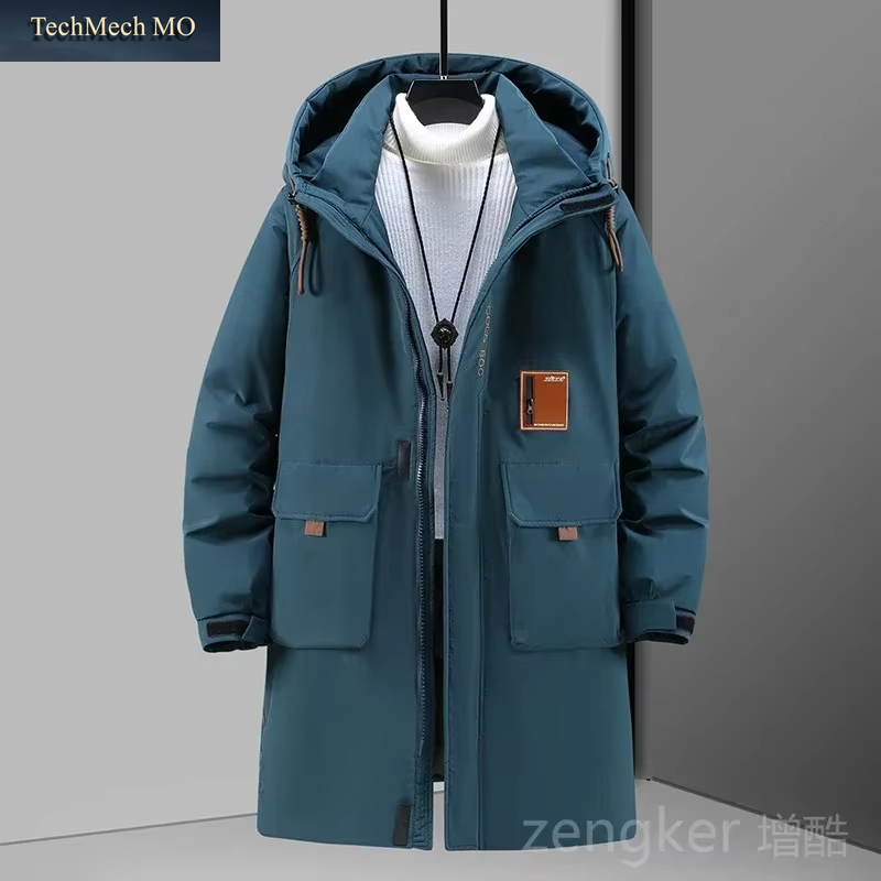 Winter Dicker Mittellanger Baumwollmantel plus Größe Lose Winterjacke Gezeitenjacke Große Yards Kleidung Mann 12XL 11XL 10XL Parkas