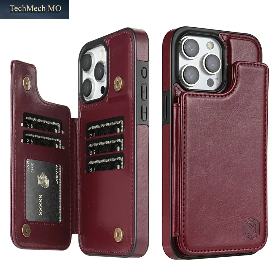 Brieftasche Rfid-Blockierende Schicht Schützen Anti-Diebstahl-Magnet-Ledertasche Für Iphone 16E 16 Pro Max 15 plus 14 13 12 11 SE2 XS XR 8 7
