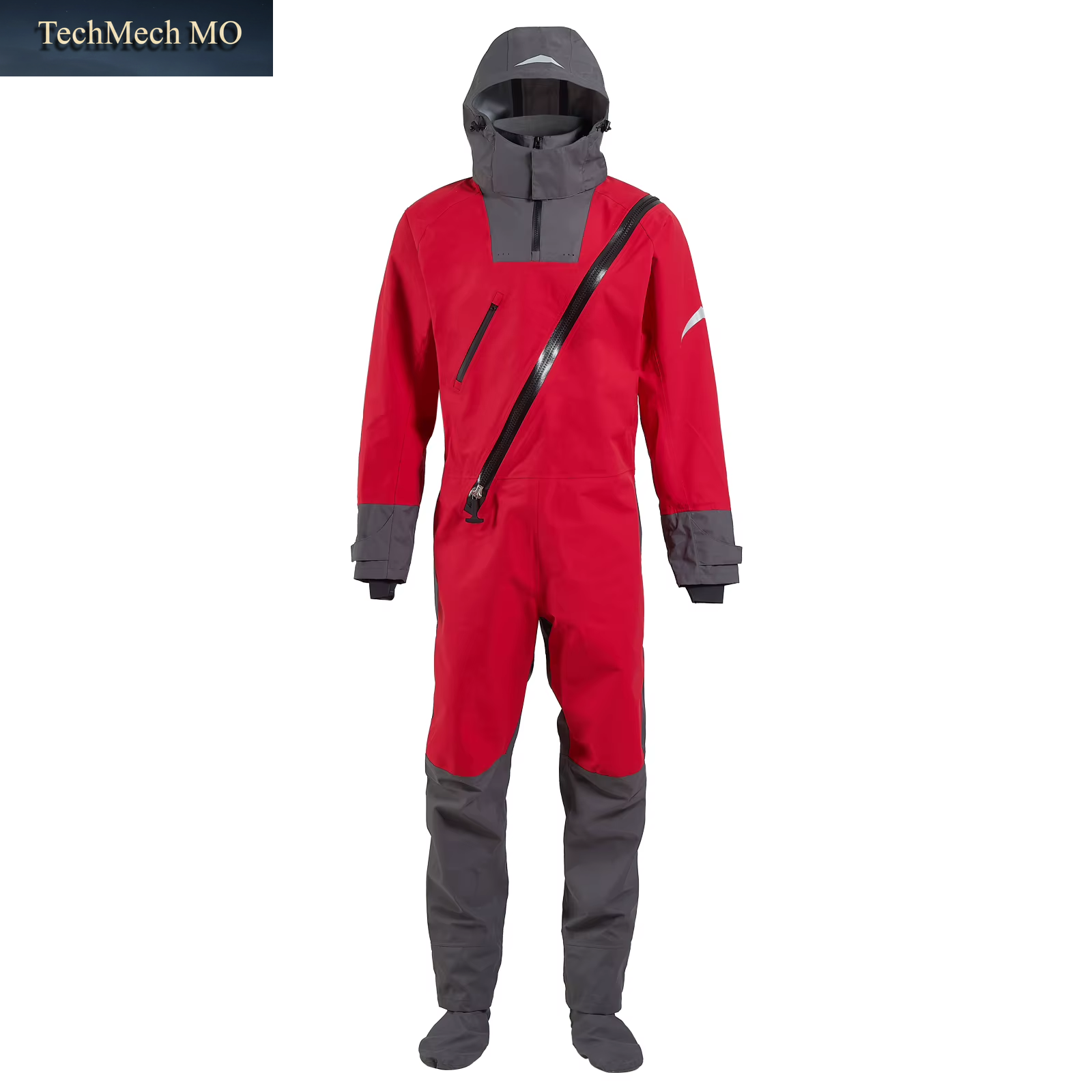 Hochwertiger Kajak-Trockenanzug Für Herren, Wasserdichter Stoff-Trockenanzug Mit Latex Am Hals Und Handgelenk, White Water River Boat