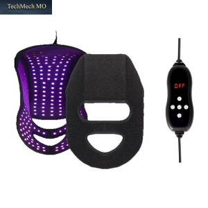 278 Leds Rotlichttherapie-Maske Für Haarausfall & Hautverjüngung 460Nm+595Nm+660Nm+850Nm Zur Aufhellung, Anti-Aging Und Haarwuchsverhinderung
