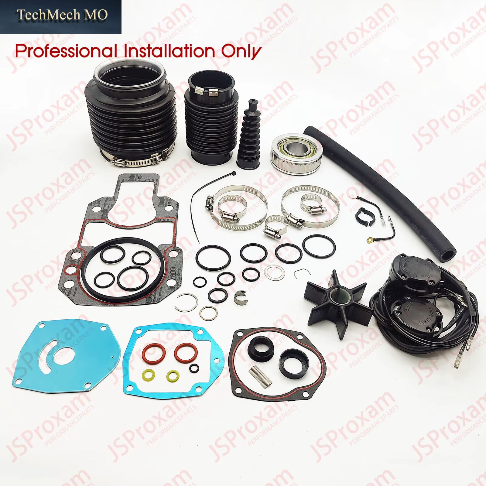 Replacement Fit for Mercruiser Alpha One Gen 2 New Transom Seal Bellows Kit 30-803099T 47-43026Q06 47-8M0100526
