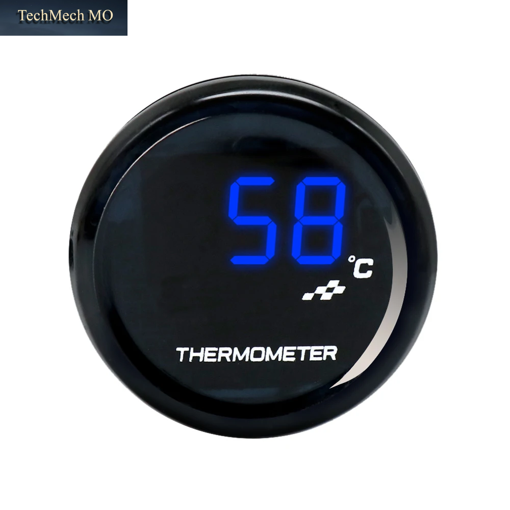 ZS Racing Universal Koso 0 ° C-120 ° C Motorrad-Thermometer Instrumente Wassertemperatur Digitale Anzeige Messgerät