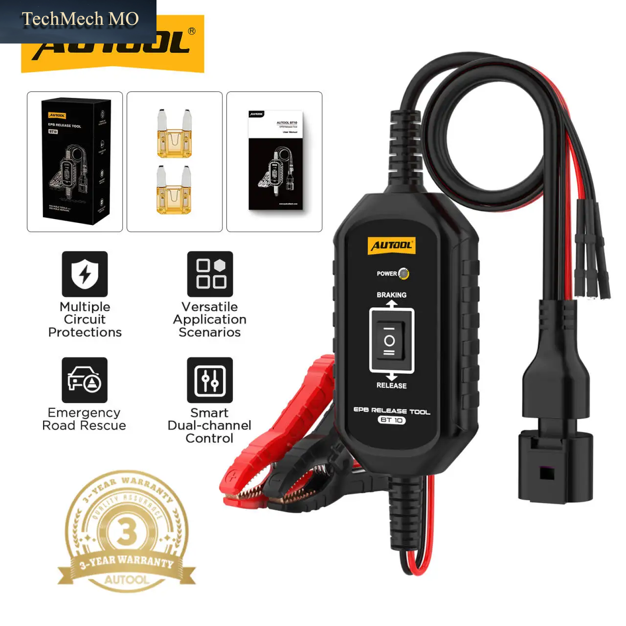 Epb-Entriegelungswerkzeug AUTO Elektronisches Parkbremsen-Werkzeug Autool BT10 Für Autos Zum Sperren Und Entriegeln Der Elektronischen Parkbremse