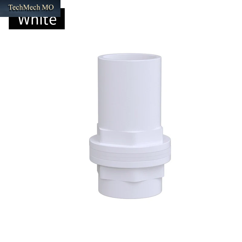 20~50Mm Black/Blue/White Aquarium Connector PVC Waterproof Pipe Butt Fish Tank Straight Fitting Joint Fish Tank Tool Accessories