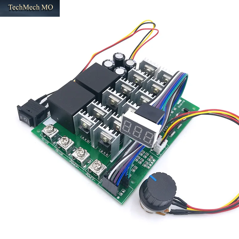 60A 10-55V Digitaler Pwm-Drehzahlregler Mit Display Vorwärts-/Rückwärtslauf 0~100% Einstellbar Dc-Motor 12V 24V 36V 48V MAX 100A