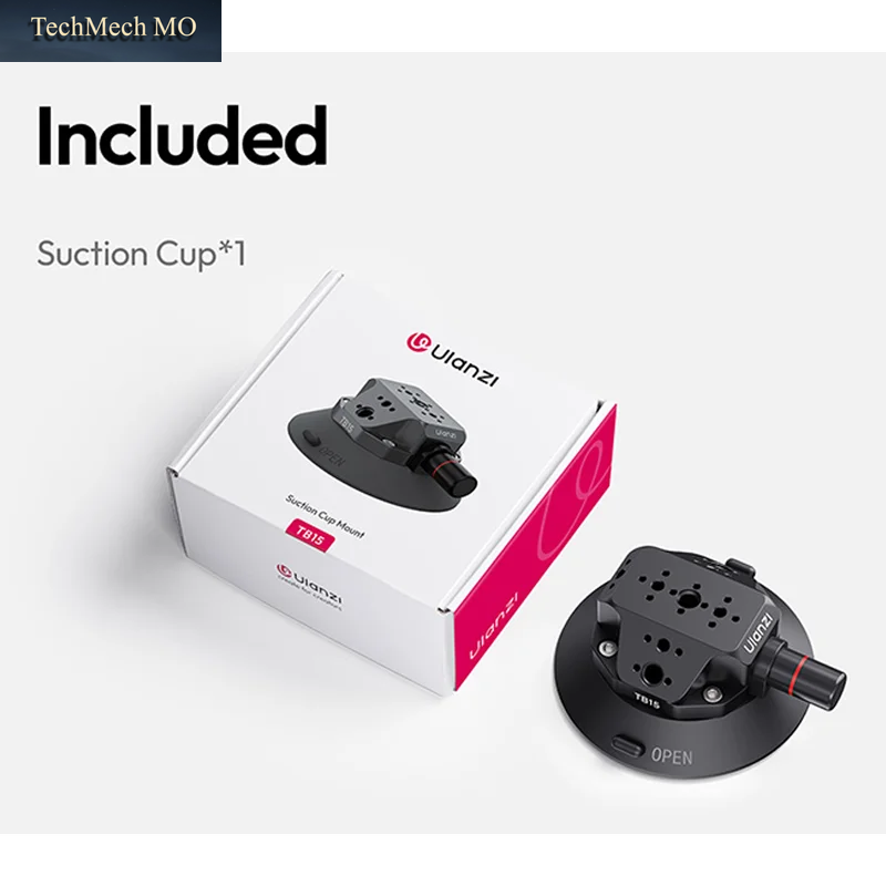 Ulanzi TB15 Kamera-Saugnapf-Autohalterung Für Gopro Insta 360 DJI Action Kamera Telefon DSLR Mit 1/4 Zoll 3/8 Zoll 360 ° Verstellbar