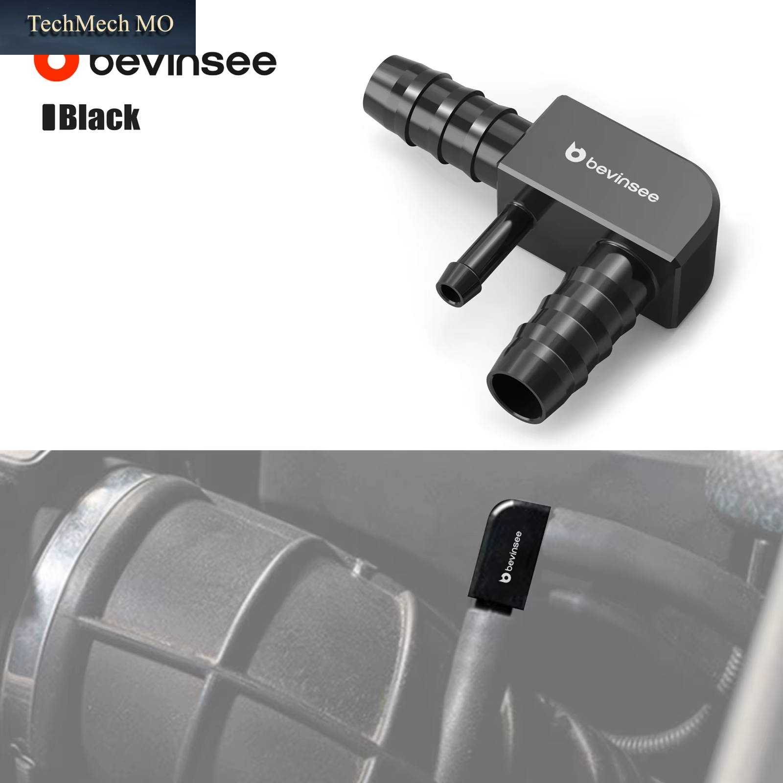 Aluminum Vacuum Hose F-Connector for BMW M54 E39 525I 530I,E46 325I/Ci/Xi/Ti 330I/Ci/Xi,Z3 3.0I,Replace for 13327503677