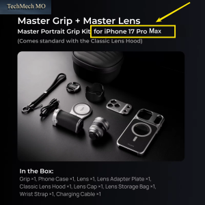 Telesin Master Grip Kit for Iphone 17/18 Pro Series, Camera Grip Kit + 2X Telephoto Lens for Iphone17/18 Pro Max