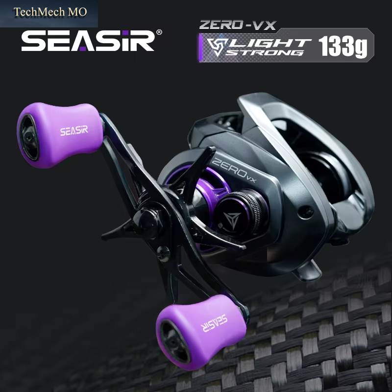 Seasir ZERO-VX 133 G BFS Baitcasting-Angelrolle, Ultraleicht, 7,6:1 Übersetzungsverhältnis 6+1BB, Maximale Zugkraft, 4 Kg, Frisch-Salzwasser-Angelspule