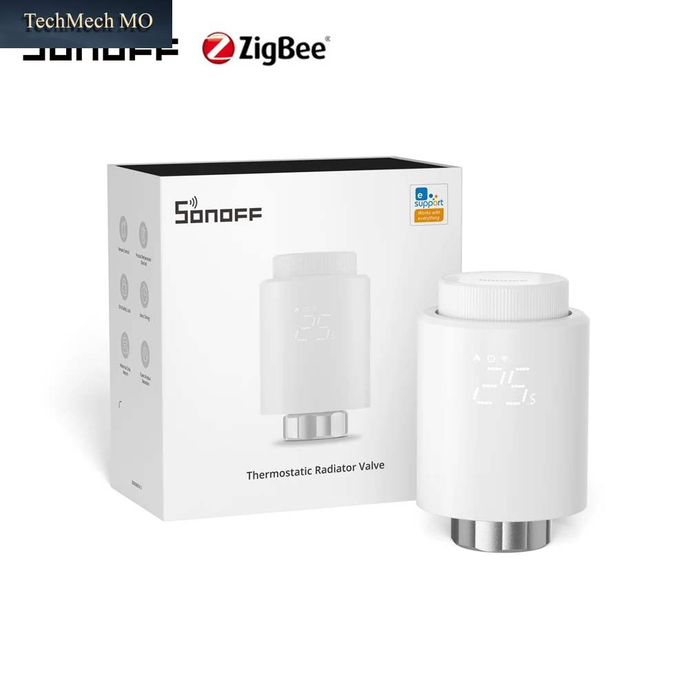 SONOFF TRVZB Thermostatventil Smart TRV Zigbee Thermostatantrieb Temperatur Heizungssteuerung Unterstützung Alexa ZHA 2Mqtt