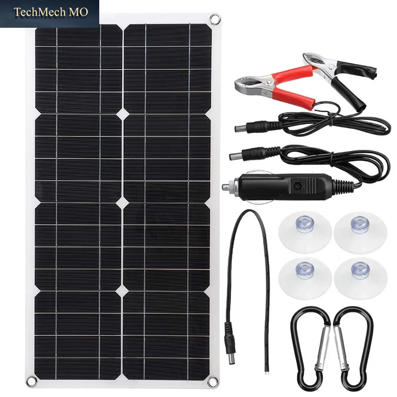 600 W Solarpanel, 12 V Solar-Set, Flexibel, Tragbar, Mit 100 A-Controller, Geeignet Für Zuhause, Outdoor, Camping, Mobiles Wohnmobil-Solarladegerät