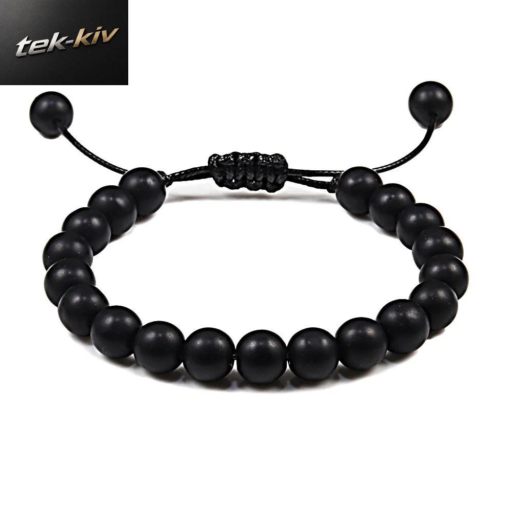 8Mm Natürliches Tigerauge Perlenarmband Für Männer Personalisierter Vulkanstein Howlith Onyx Verstellbare Kette Paar Frauen Armband