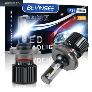 BEVINSEE Ampulle LED H4 H7 H11 50 W 6000LM H1 H3 Led-Birne 9004 9007 9008 Hi/Low Beam 9005 HB3 9006 HB4 880 881 Led-Nebelscheinwerfer 12 V