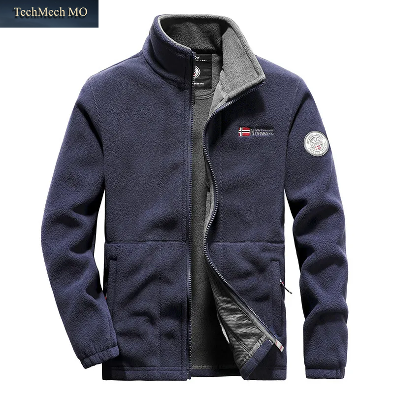 Norwegen Im Freien Polar Fleece Jacke Männer Verdicken Thermo Fleece Taktische Sport Mantel Militar Softshell Wandern Outdoor Armee Jacken