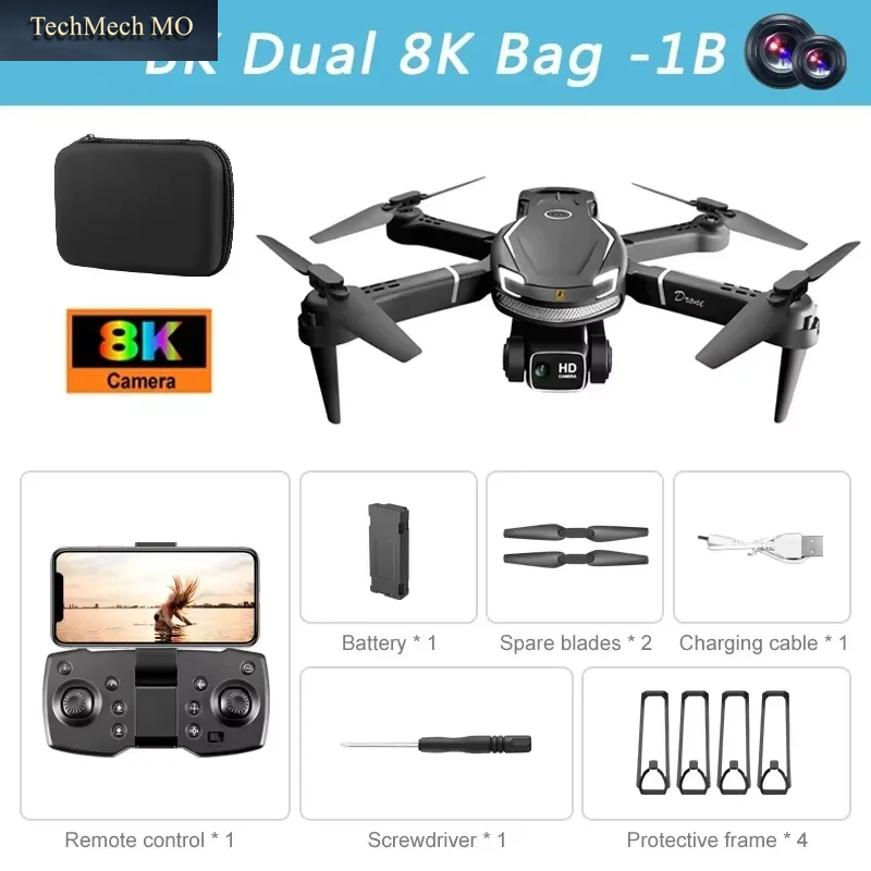 Drohne V88 8K 5G Professionelle Hd-Doppelkamera Luftbildfotografie 15000M Fernsteuerung Fluggerät Faltbarer Quadcopter 2026 Neu